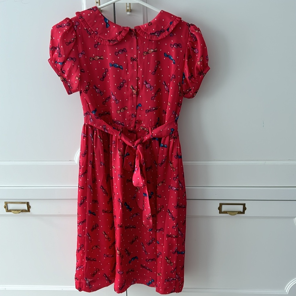 Rachel Riley Red Girls Dress - Picture 3 of 6